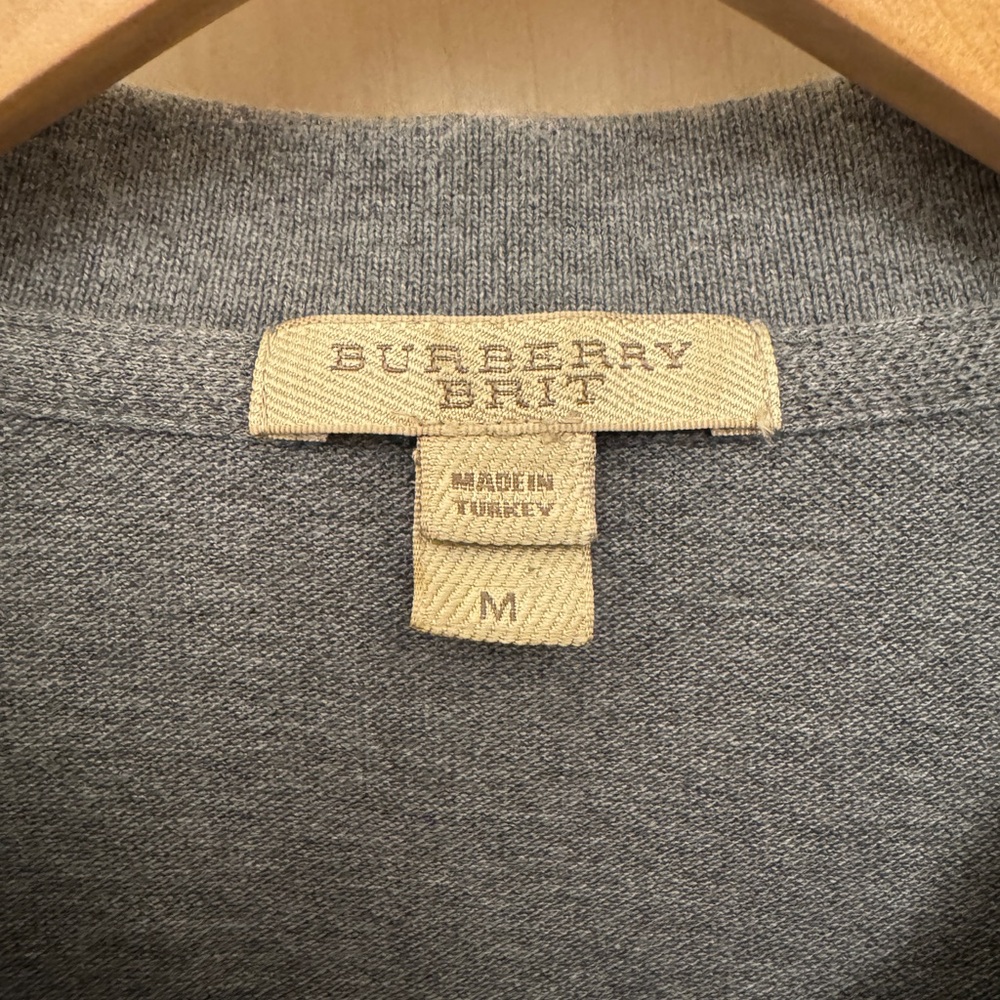 Burberry Charcoal Polo Shirt - Picture 3 of 4